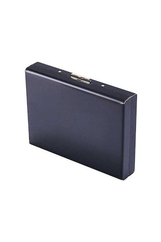 Zyzqstore Siyah Yeni Moda Paslanmaz Çelik 10 Kart Kapasitesi Erkek Cüzdan & Kartlık D Cüzdan Siyah