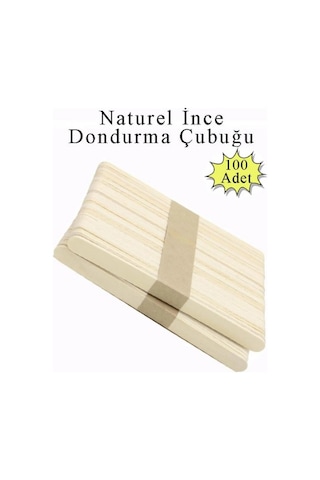 Natural Renksiz Dar Dil Çubuğu 100 Adet Abeslang En 1cm ,boy 11.4 Cm