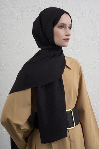 Armine Visse Şal 1 01 Siyah