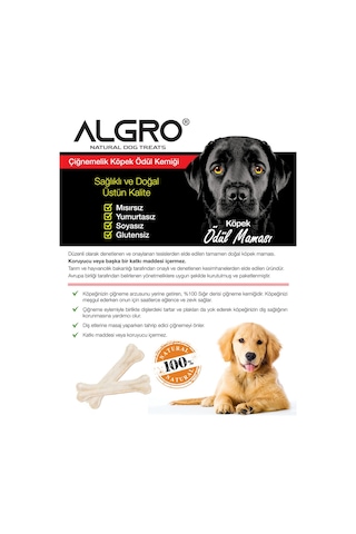 Algro Doğal Ödül Kemiği Sığır Derisi 12.5 CM 6 x 100 G