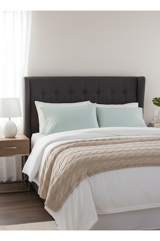 2 Li Kapaklı Yastık Kılıfı Seti 50 70 Cm Dayanıklı, Yumuşak Dokulu, Otel Kalitesi Mint Yeşili