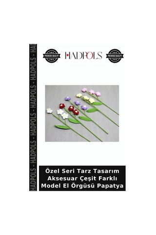 Özel Seri Tarz Tasarım Aksesuar Çeşit Farklı Model El Örgüsü Papatya Çok Renkli