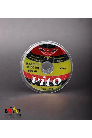 Vito Süper Strong Monoflament Şeffaf Misina 160 Metre 0,45mm - Standart