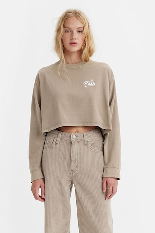 Levi's Kadın Crop Fresh Kahve Sweatshirt - A3525-0005 001