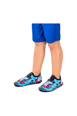 Kiko Kids Surfer Havuz Plaj Erkek Çocuk Deniz Ayakkabısı 7561 Mavi Mavi