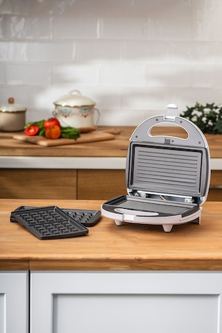Homend Toastbuster 1319H Waffe&Tost Makinesi (Çıkartılabilir Plakalı)