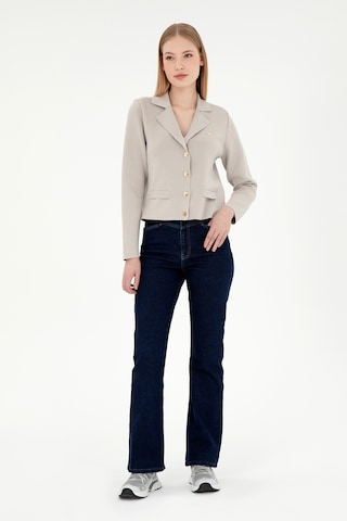 U.S. Polo Assn. Kadın Mavi Slim Flare Fit Jean Pantolon 50297486-DN0022
