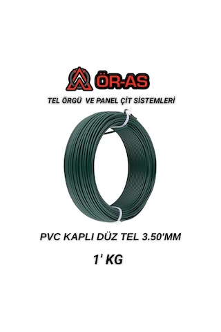 Pvc - Kaplı Düz Tel - 3.5 Mm Kalınlık - 1 -kg