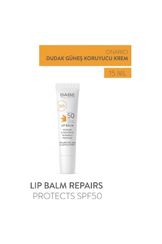 Babe Lip Balm Repairs Protects SPF50 15ml- Güneş Korumalı Dudak Balsamı