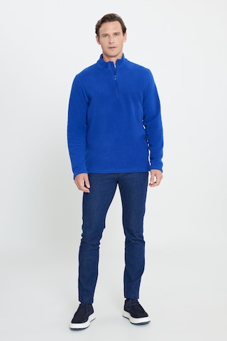 AC&Co / Altınyıldız Classics Anti-Pilling Tüylenme Yapmayan Bato Yaka Erkek Polar Sweatshirt 4A5221100016SKSS Karamel