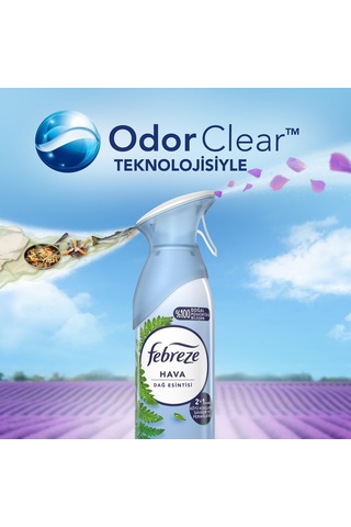 Febreze Dağ Esintisi Hava Ferahlatıcı Sprey Oda Kokusu 3 x 185 ML