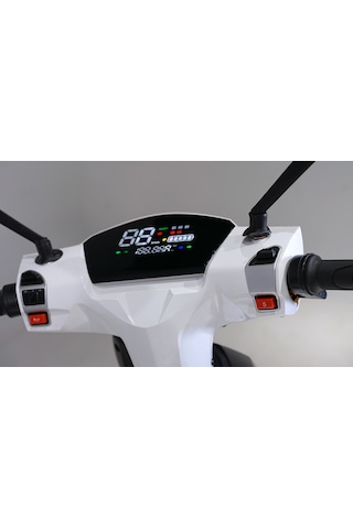 Skyjet Ecolıne Elektrikli Moped Beyaz