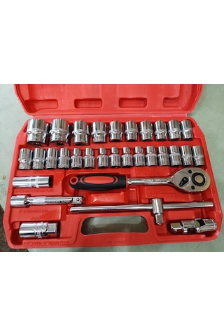 Profesyonel Büyük Lokma Takımı 32 Parça 1\2 32mm'e Kadar Full Crv