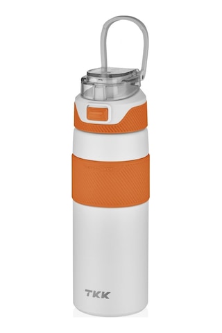 Tkk 600 Ml Beyaz Paslanmaz Çelik Kamp Termosu - Çelik Matara - Çocuk Ve Yetişkin