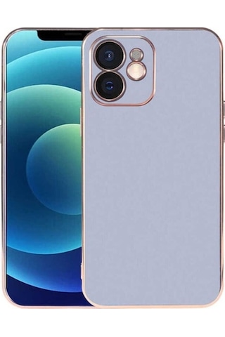Apple Uyumlu iPhone 12 Kılıf Zore Viyana Kapak Mavi Açık