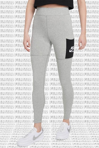 Nike Sportswear Club High-rise Leggings 2 Cepli Yüksek Belli Pamuklu Gri Tayt Gri