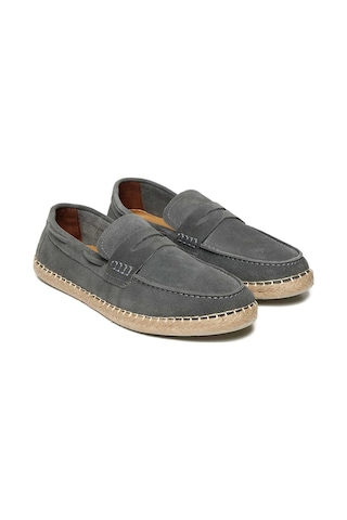 Bestello Bağcıksız Eva Taban Loafer 028-7020 Erkek Ayakkabı Grı Suet