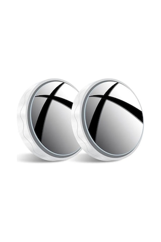 Wezone Araç Geri Görüş Ayna Seti: Süper Tutuculu 360 Ayarabilir Geniş Açı, Kör Nokta Gözlemcisi, Beyaz 2 Adet