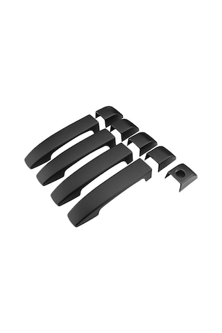 Tenfowee 2002-2012 Land Rover Range Rover L322 Mat Siyah Kapı Kolu Kapağı - Dayanıklı Ve Pratik Montaj 2 M