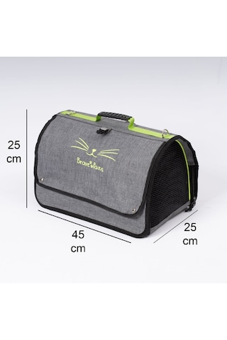 Yıkanabilir Plastik Fileli Kedi Köpek Taşıma Çantası Flybag Model