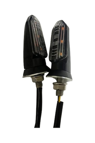 Carub Motosiklet Sinyal Lamba Üniversal 12v Beyaz Cam Sarı Led 2l