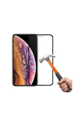 Apple Iphone 11 Ile Uyumlu Kırılmaz Cam 5d Tam Kaplayan Temperli Ekran Koruyucu Apple115d