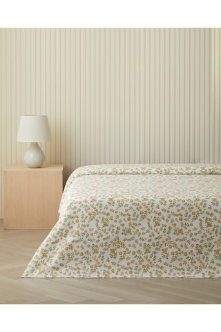 English Home Sunleaf Çift Kişilik Pike 200x220 Cm Sarı Sarı