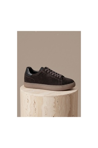 Bafaş Ayakkabı 032819 Kahverengi Hakiki Dana Derisi Süet Erkek Sneaker