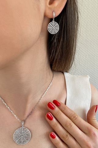 925 Ayar Gümüş Tasarım Set - 67021502 Gümüş