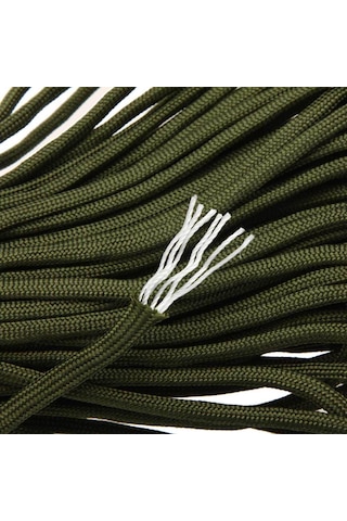 Gajeena 30.5m Asker Yeşili 7 Çekirdekli Paraşüt Kordonu - Dış Mekan İçin Dayanıklı Bağlama, Kurtarma Ve Kaçış Aracı Haki