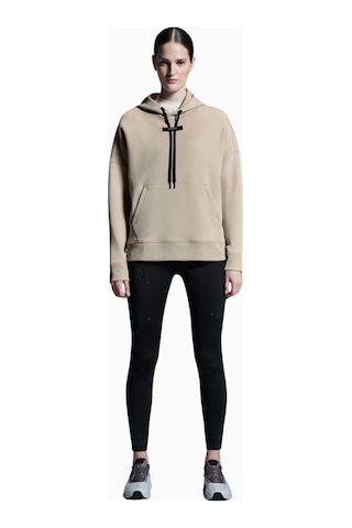 On Relaxed Hoodie Lumos Kadın Kapüşonlu Sweatshirt Bej