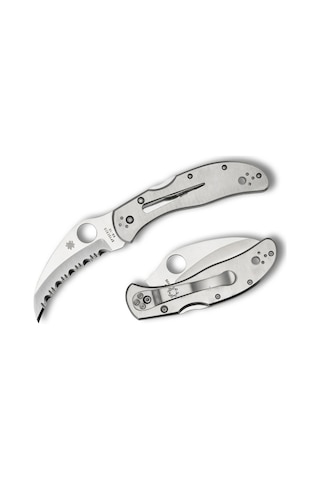 Spyderco Harpy Stainless Spyderedge Çakı Gümüş