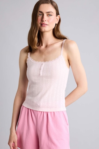Defacto %100 Pamuk Fitilli Yuvarlark Yaka Dantel Detaylı Askılı Pembe Atlet H6958ax26sppn436 Pembe-pn436