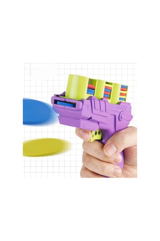 4 Adet Disk Atan Oyuncak Tabanca Otomatik Disk Fırlatan Oyuncak, Yumuşak Diskli Play Gun, Evcil Hayvan Ve Çocuk Eğlencesi