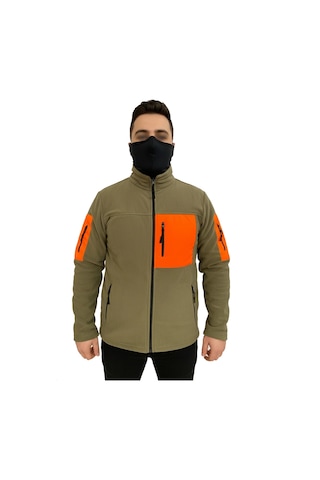 Mysia Outdoor Haki Turuncu Soft Shell Taktik Polar Mont Avcı 7 Cep Çok Renkli