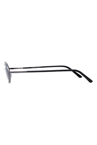 Unisex Koyu Gri Cam Polarize Oval Güneş Gözlüğü 6005 Diğer