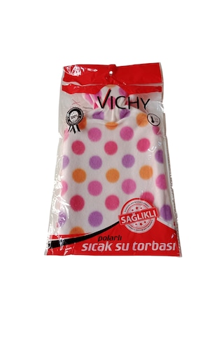 Vichy Puantiyeli Polar Kılıflı Sıcak Su Torbası Büyük