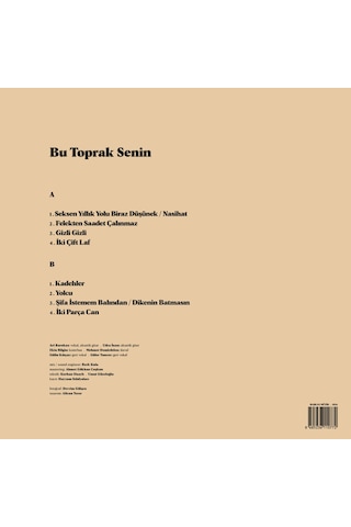 Ari Barokas Bu Toprak Senin - Plak
