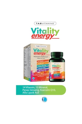Tabvitamins Vitality Energy  30 Tablet