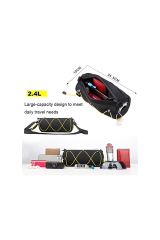 Rhinowalk Rk9103 2.4l Suya Dayanıklı Bisiklet Gidon Çantası Siyah