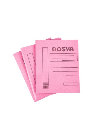 Alemdar Karton Dosya Tam Kapak Pembe 50'li Paket