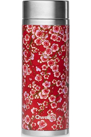 Qwetch Qt5176 Çiçek Desenli Isı Yalıtımlı 400 ML Termos - K