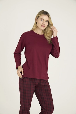 Kocabey 9273-k Kadın O.yaka Pijama Takım MÜRDÜM