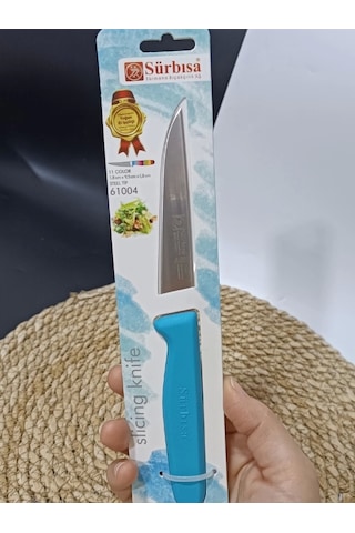Sürmene 61004 Mutfak Bıçağı 9,50 Cm Turkuaz Çok Renkli