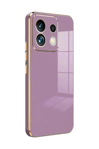 Xiaomi Poco M6 Pro 4g Kılıf Volet Silikon - Mor Çok Renkli
