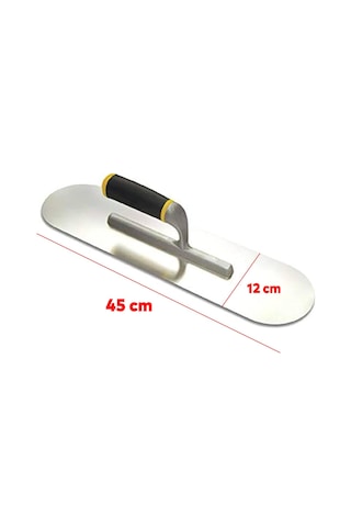 Metal Elastomer Saplı Havuz Malası 45 Cm Harç Derz Sıva Yüzey Düzleştirme Beton Çimento Mala Saten