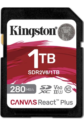 Kingston SDR2V6 Canvas React Plus V60 1 TB SD Hafıza Kartı