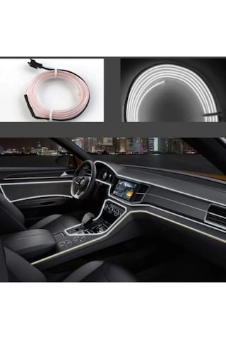 Neon Ip Beyaz Renk 5 Metre Torpido Şerit Led