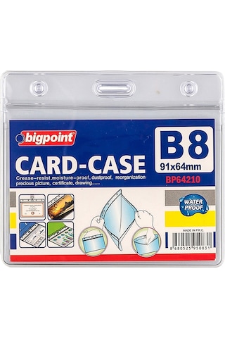 Bigpoint Kilitli Kart Poşeti Yatay B8 91x64mm 10'lu Poşet Bigpoint Kilitli Kart Poşeti Yatay B8 91x64mm 10'lu Poşet
