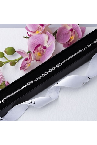 5'li Sonuzluk Model 925 Ayar Gümüş Kadın Bileklik Gümüş